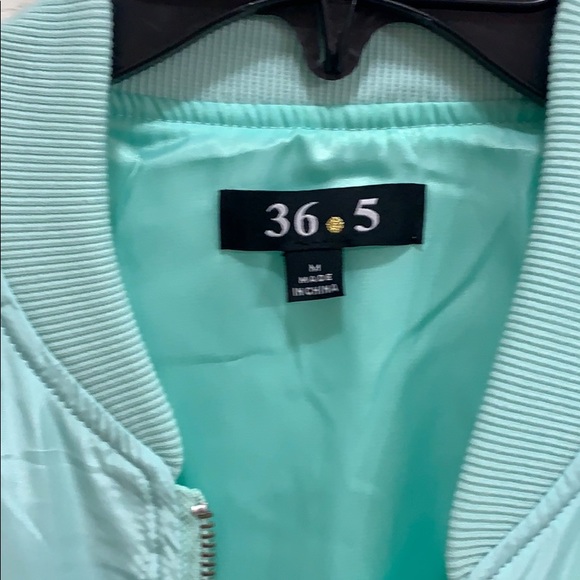 Mint Green Bomber Jacket - Picture 5 of 6